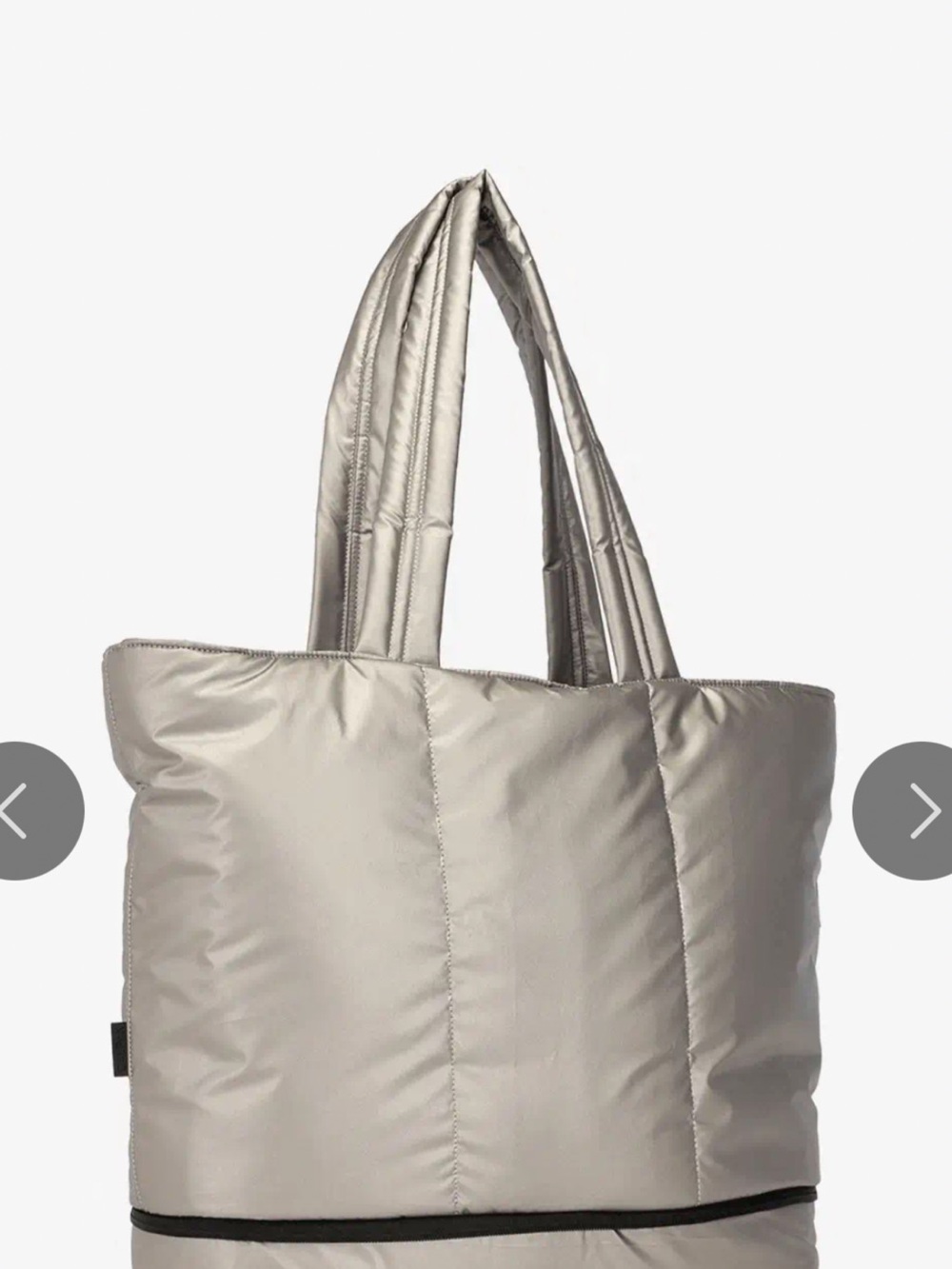 CALPAK expandable Luka tote in gold metallic